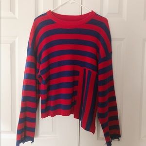 women’s sweater with special cuff design